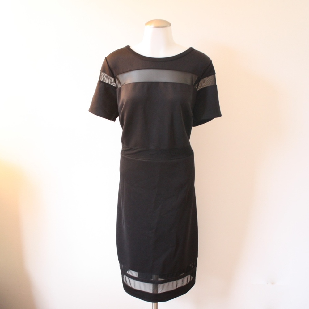 Size 0x Boutique BlackShort Sleeve Dress